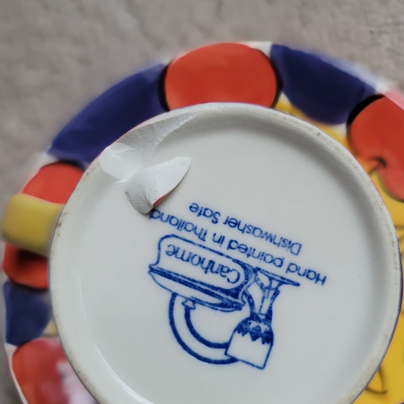 Canhome Hand-Painted Ceramic Espresso Cup and Saucer Set (4 Sets) - Picture 6 of 7